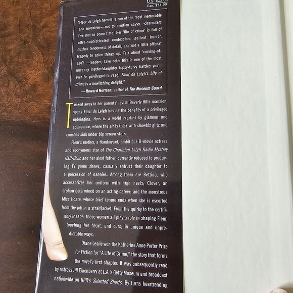 Fleur De Leigh's Life of Crime A Novel By Diane Leslie, Hardcover - Picture 5 of 7
